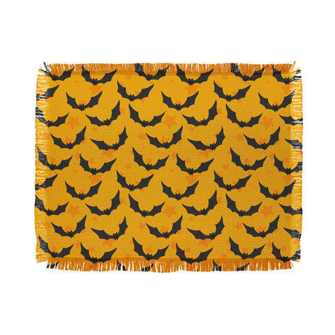 Avenie Halloween Bats I Throw Blanket
