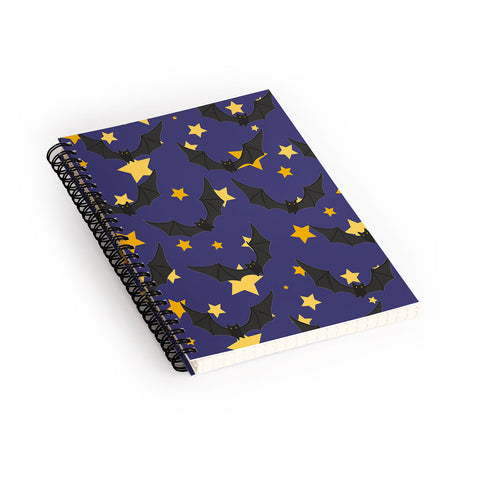 Avenie Halloween Bats Spiral Notebook