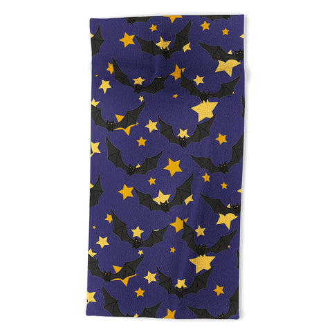 Avenie Halloween Bats Beach Towel