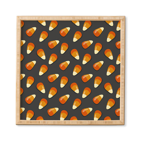 Avenie Halloween Candy Corn Framed Wall Art