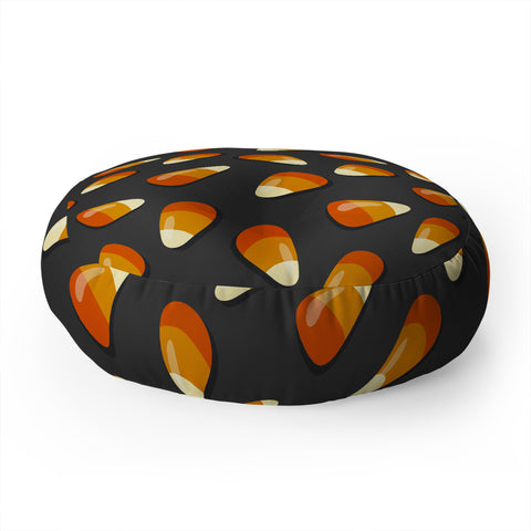 Avenie Halloween Candy Corn Floor Pillow Round