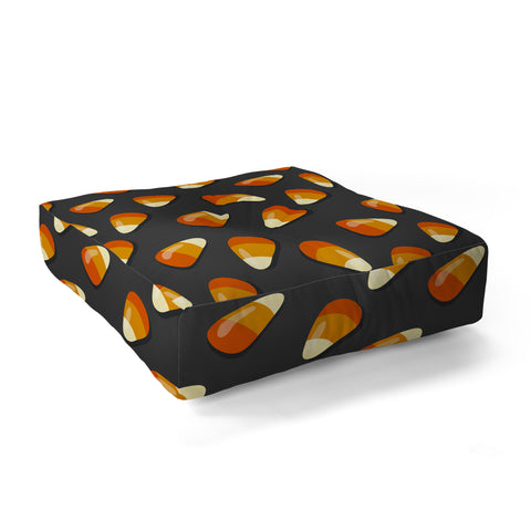 Avenie Halloween Candy Corn Floor Pillow Square