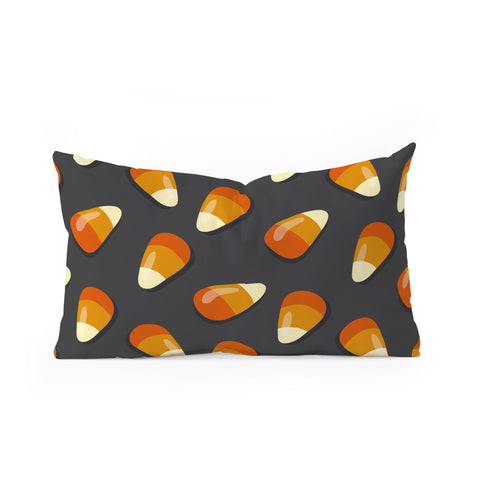 Avenie Halloween Candy Corn Oblong Throw Pillow