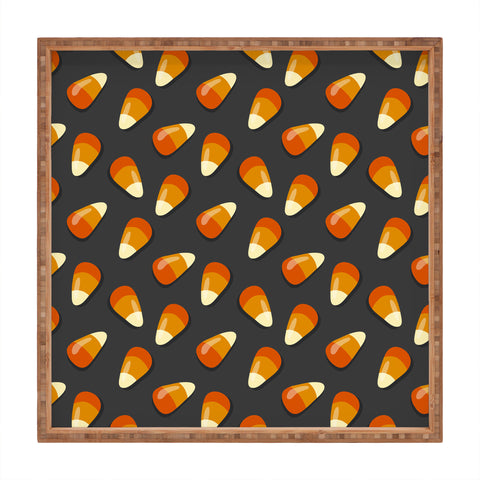 Avenie Halloween Candy Corn Square Tray
