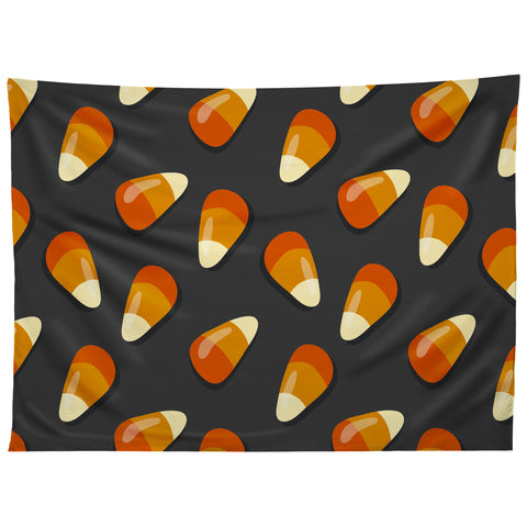 Avenie Halloween Candy Corn Tapestry