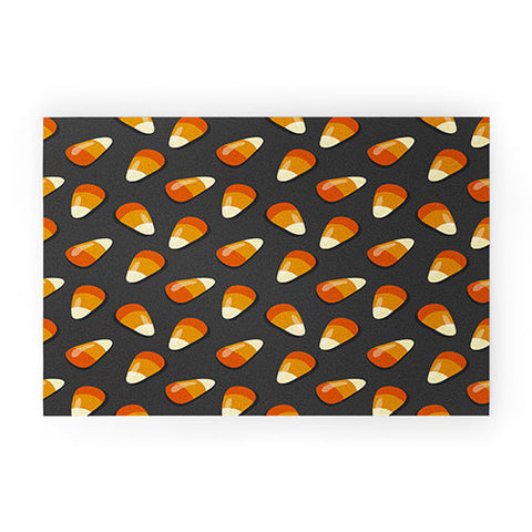 Avenie Halloween Candy Corn Welcome Mat
