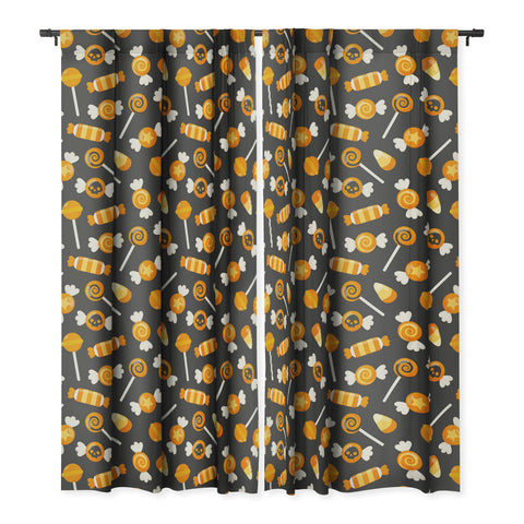 Avenie Halloween Candy Blackout Window Curtain