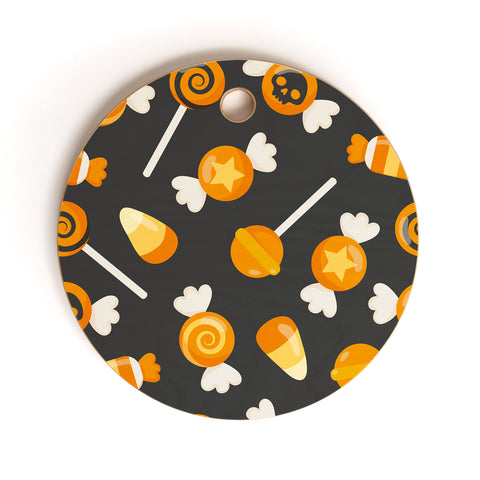 Avenie Halloween Candy Cutting Board Round
