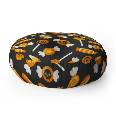Avenie Halloween Candy Floor Pillow Round