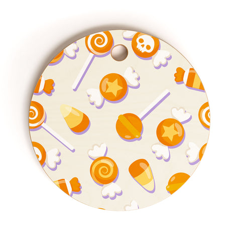 Avenie Halloween Candy II Cutting Board Round