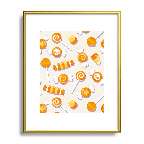 Avenie Halloween Candy II Metal Framed Art Print