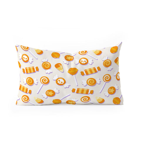 Avenie Halloween Candy II Oblong Throw Pillow