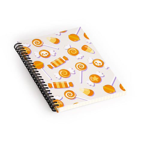 Avenie Halloween Candy II Spiral Notebook
