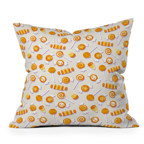 Avenie Halloween Candy II Outdoor Throw Pillow