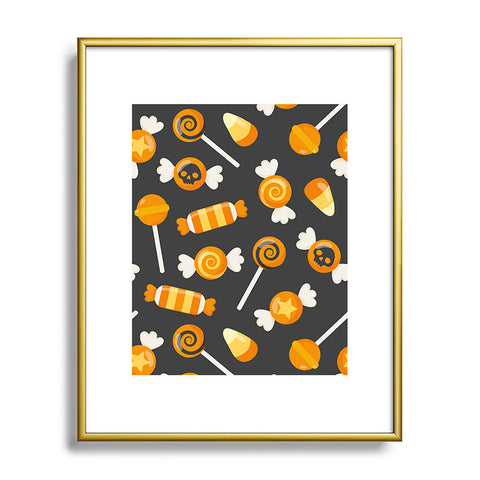 Avenie Halloween Candy Metal Framed Art Print