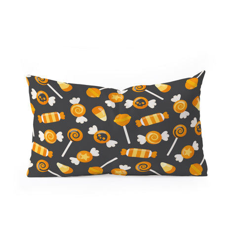 Avenie Halloween Candy Oblong Throw Pillow