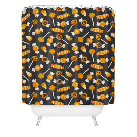 Avenie Halloween Candy Shower Curtain
