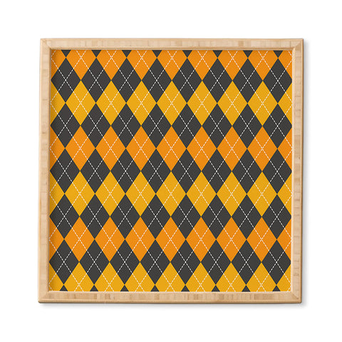 Avenie Halloween Collection Argyle Framed Wall Art