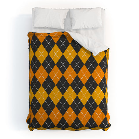 Avenie Halloween Collection Argyle Comforter