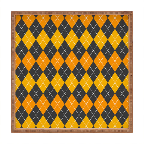 Avenie Halloween Collection Argyle Square Tray