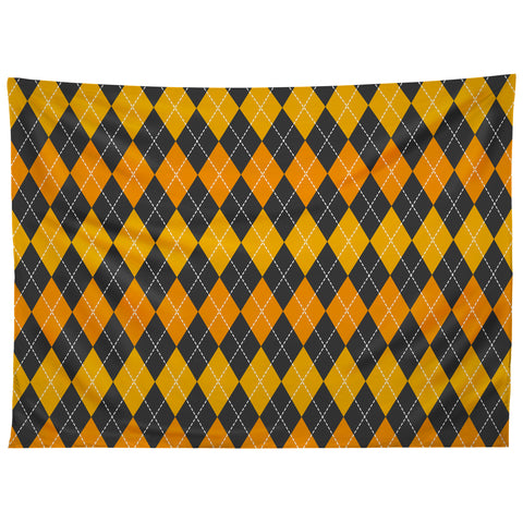 Avenie Halloween Collection Argyle Tapestry