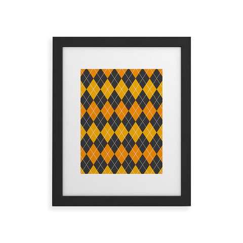 Avenie Halloween Collection Argyle Framed Art Print