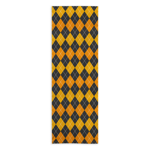 Avenie Halloween Collection Argyle Yoga Towel