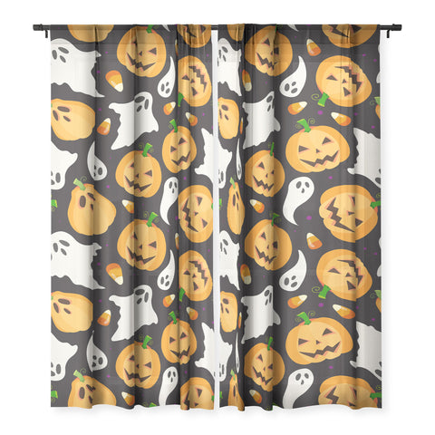 Avenie Halloween Collection Sheer Non Repeat