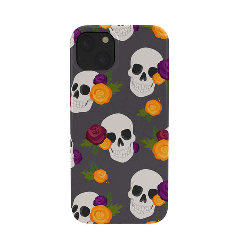 Avenie Halloween Floral Skulls Phone Case