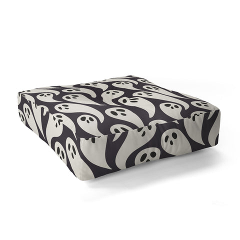Avenie Halloween Ghosts I Floor Pillow Square