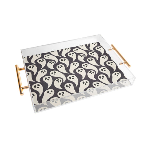 Avenie Halloween Ghosts I Acrylic Tray