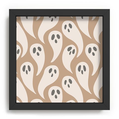 Avenie Halloween Ghosts Neutral Recessed Framing Square