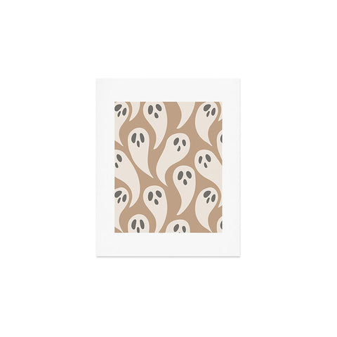 Avenie Halloween Ghosts Neutral Art Print