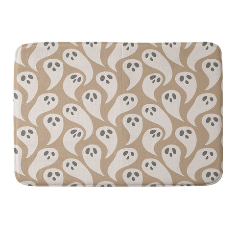 Avenie Halloween Ghosts Neutral Memory Foam Bath Mat