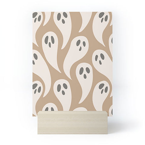 Avenie Halloween Ghosts Neutral Mini Art Print