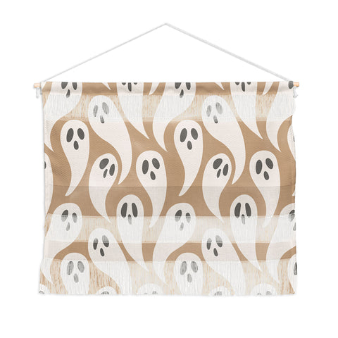 Avenie Halloween Ghosts Neutral Wall Hanging Landscape