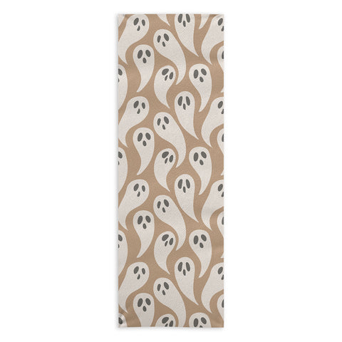 Avenie Halloween Ghosts Neutral Yoga Towel