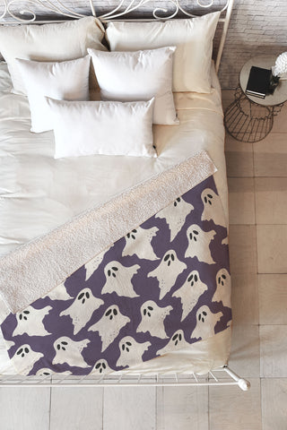 Avenie Halloween Ghosts Fleece Throw Blanket