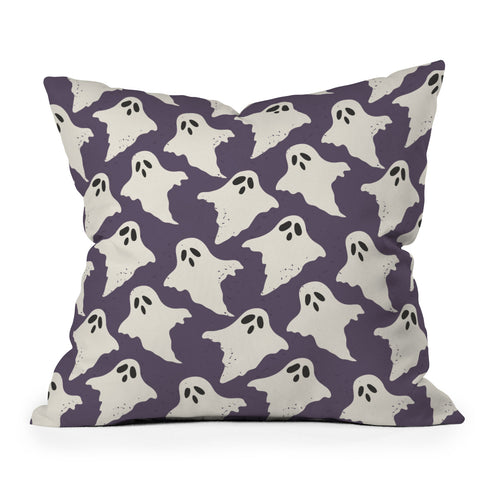 Avenie Halloween Ghosts Throw Pillow