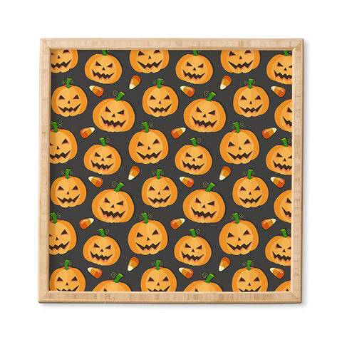 Avenie Halloween Jack o Lantern Framed Wall Art