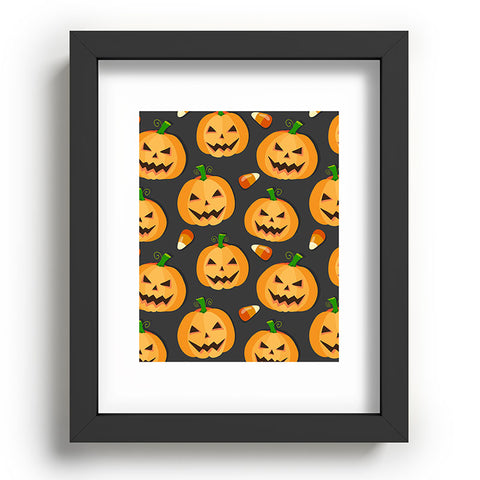 Avenie Halloween Jack o Lantern Recessed Framing Rectangle