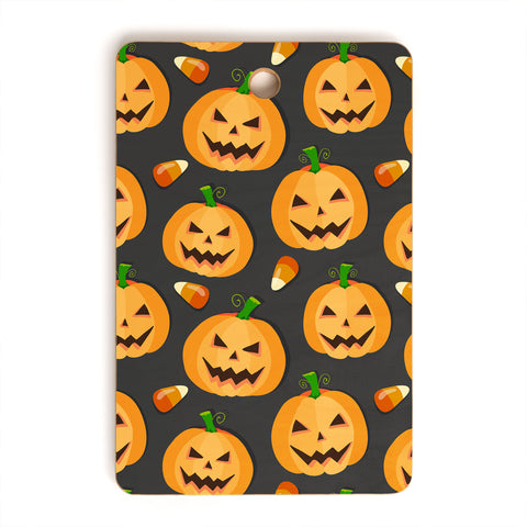 Avenie Halloween Jack o Lantern Cutting Board Rectangle