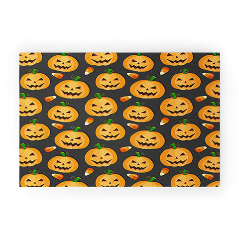 Avenie Halloween Jack o Lantern Welcome Mat