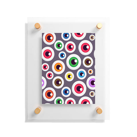 Avenie Halloween Monster Eyes Floating Acrylic Print