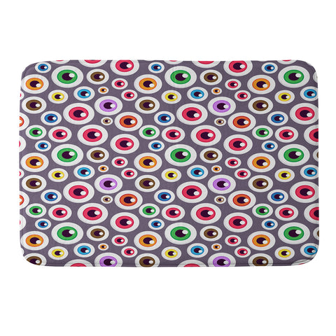 Avenie Halloween Monster Eyes Memory Foam Bath Mat