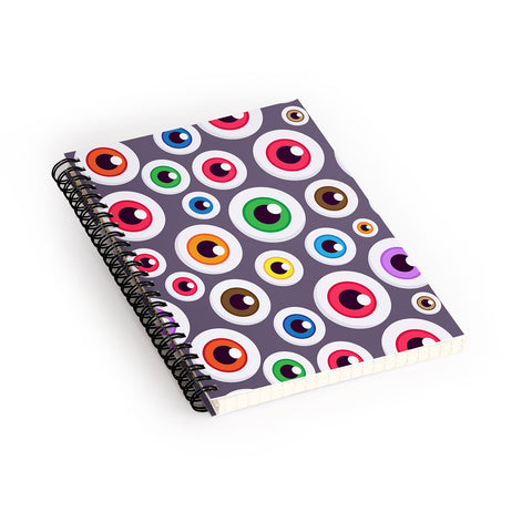 Avenie Halloween Monster Eyes Spiral Notebook