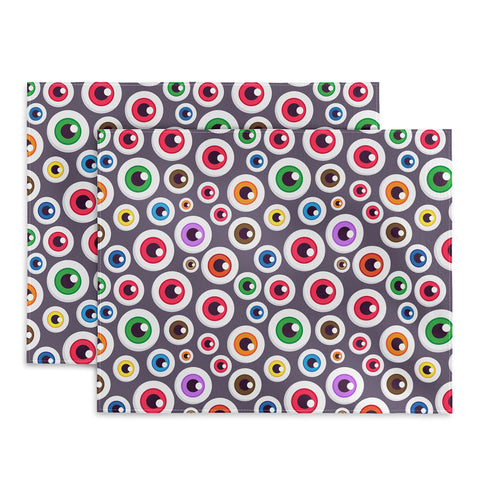 Avenie Halloween Monster Eyes Placemat