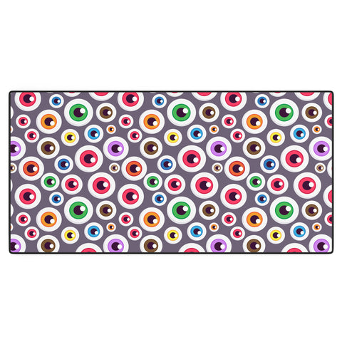 Avenie Halloween Monster Eyes Desk Mat