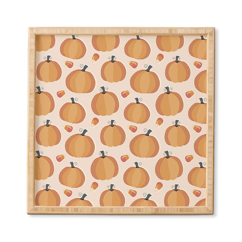 Avenie Halloween Pumpkin Framed Wall Art