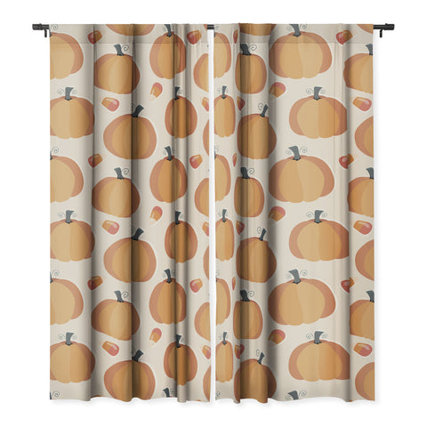 Avenie Halloween Pumpkin Blackout Non Repeat